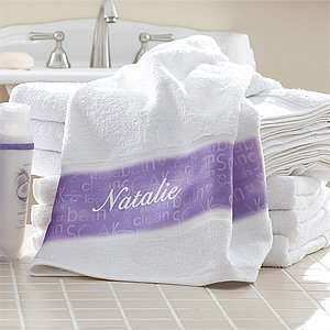    Personalized Bath Towels   Lavendar Spa