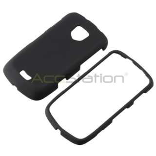 Black Hard Skin Case+LCD For Samsung Droid Charge 4G  