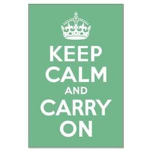 Keep Calm and Carry On   Poster   Light Green Politics / government 