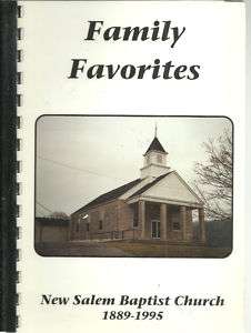  KY 1995 FAMILY FAVORITES COOK BOOK *NEW SALEM BAPTIST CHURCH *LOCAL