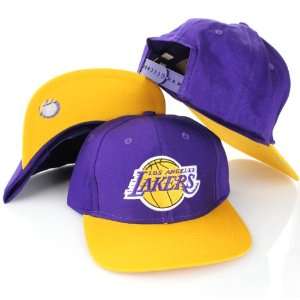 Los Angeles LA Lakers Vintage Purple/Gold Two Tone Snapback Adjustable 