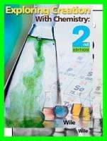 NEW~APOLOGIA EXPLORING CHEMISTRY~ WILE~ COMPLETE SET  