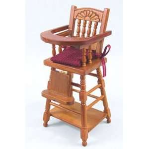    Working Miniature Cherry Wood High Chair by Heidi Ott Toys & Games