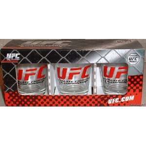 UFC Ultimate Fighting Championship Boxed SHOT GLASS SET