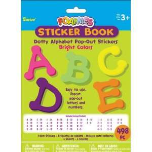  Foam Pop Out Sticker Book 498/Pkg Dotty Alphabet B 