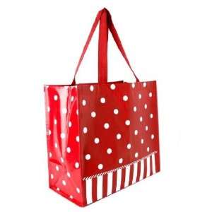  Insta Totes Reusable Red Poka Dot Shopping Tote By The 