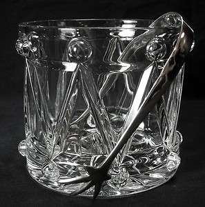 Clear Crystal Snare Drum 5.5 Ice Bucket Cooler Candy Bowl w 