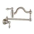 GROHE Pot Filler Wall Mount 2 Handle Kitchen Sink in Stainless Steel