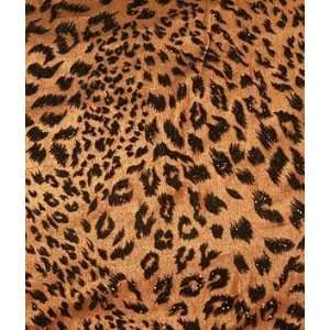  Flocked Leopard Sparkle Fabric Arts, Crafts & Sewing