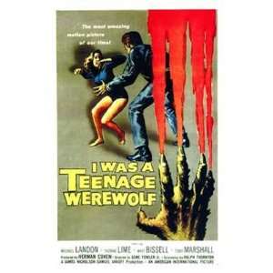  I Was a Teenage Werewolf by Unknown 11x17