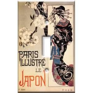  Switch Plate Cover Art Paris Illustre Asian Themed S
