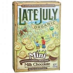 Late July   Organic Mini Sandwich Cookie   Milk Chocolate   5 oz 