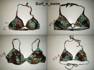 SUNSET SEPARATE swimsuit XL D cup bikini tops LAVA TURQ  