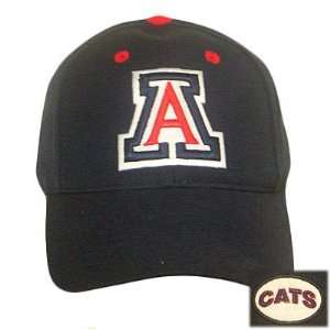   FITTED CAP HAT ARIZONA WILDCATS NAVY BLUE 7 5/8