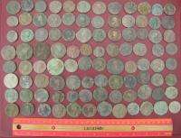 96 Authentic UNCleaned LARGE ANCIENT ROMAN Coins   AS and SESTERTIUS 