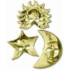 beistle 50146 gd metallic sun moon star masks