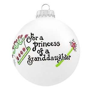  Granddaughter Princess Ornament