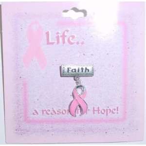   Faith Pink Ribbon (Breast Cancer Awareness) Lapel Pin 
