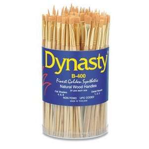  Dynasty Golden Nylon Brushes   Refill Brush, Each, Flat 
