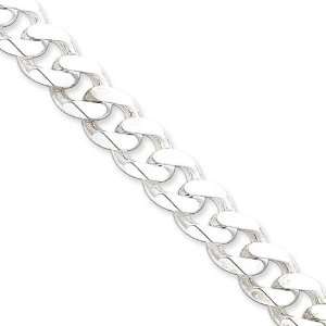  Sterling Silver 22 inch 11.00 mm Curb Chain Necklace in 