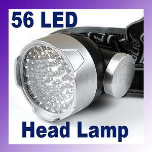 56 LED Flashlight Head Lamp Hiking 4 Mode Torch Light  