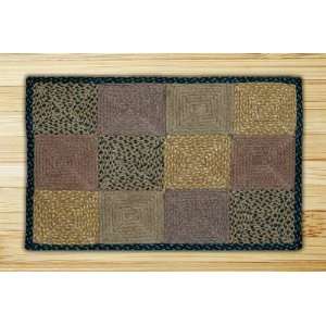  Brown, Black & Charcoal Quilt Patch Rectangle Kitchen 