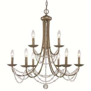  2 Tier Chandelier Golden Aura W29 X H31.5