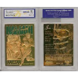  1997 JOE NAMATH 23K GOLD CARDS GEM MINT 10 Sports 