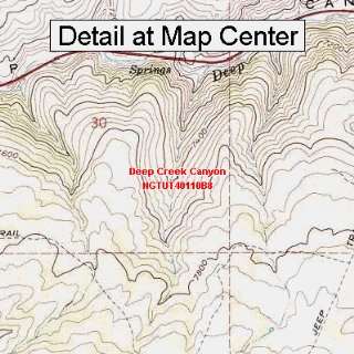  USGS Topographic Quadrangle Map   Deep Creek Canyon, Utah 