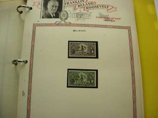 WW, FDR, Advanced Mint Stamp Collection mounted on pages 