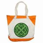 Carsons Collectibles Accent Tote Bag Orange of Green Medevil Celtic 