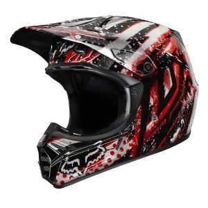  Fox Racing V3 Riot Helmet Black/Red