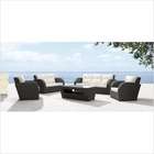dCOR design Cumberland Outdoor Sofa and Loveseat Set in Dark Brown (3 