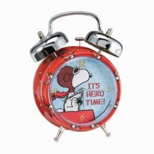    Peanuts Its Hero Time Twin Bell Alarm Clock