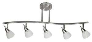   LIGHT CEILING FIXTURE FROSTED WHITE GLASS SHADE NICKEL FINISH  