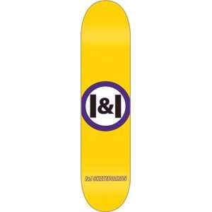  I&I Emblem Skateboard Deck   8.0 Yellow