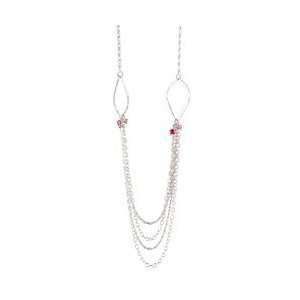  Tracy Matthews Rouge Tear Drop and Multi Chain Necklace Tracy 