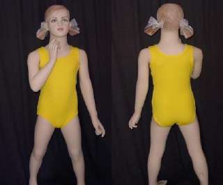 YELLOW Leotard only Ballet Gymnastic Dance Costume New  
