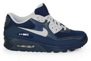 Mens Nike Air Max 90 Obsidian Blue Wolf Grey White  