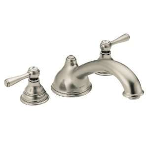 Moen T910AN Kingsley Two Handle Low Arc Roman Tub Faucet without Valve 