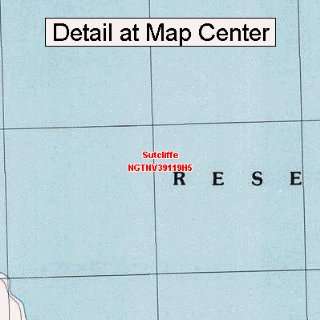   Topographic Quadrangle Map   Sutcliffe, Nevada (Folded/Waterproof