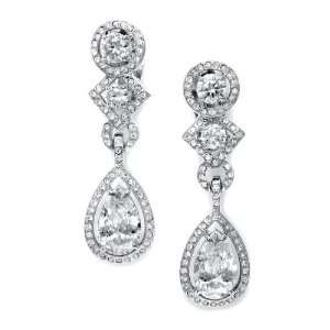  Mariell ~ Cubic Zirconia Clip On Wedding Earrings with 