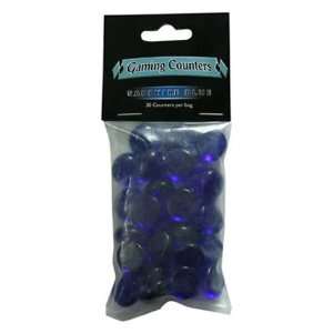  Dragon Shields Transparent Counters Sapphire Blue 