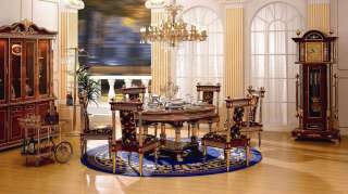   Dining Room Table & Chairs  24kt Gold Plated Italian Fabric  