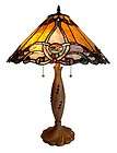 Tiffany Style Stained Glass Victoire Table Lamp 23.5H