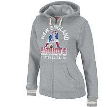 Mitchell & Ness New England Patriots Womens Full Zip Hooded 