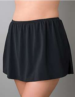 Slimming plus size Side slit swim skirt by Inches Off®  Lane Bryant