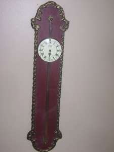 ANTIQUE GERMAN ANNO 1750 SAW GRAVITY WALL CLOCK PARTS OR REPAIR  