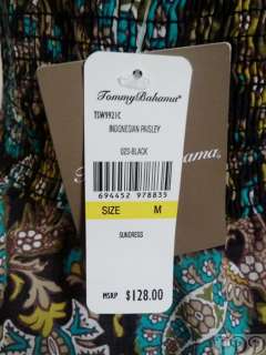 NEW $128 Tommy Bahama Paisley Smocked Sun Dress New M  