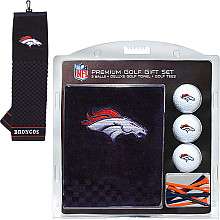 Team Golf Denver Broncos Embroidered Golf Towel, Balls and Tee Set 